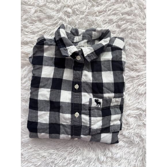 Abercrombie Kids Girls Sz. 13/14 Checkered Button Down Top. Cute - Picture 8 of 8
